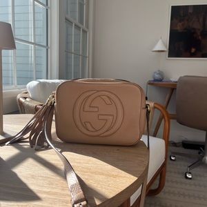 Gucci disco purse in rose beige. Will trade for red.